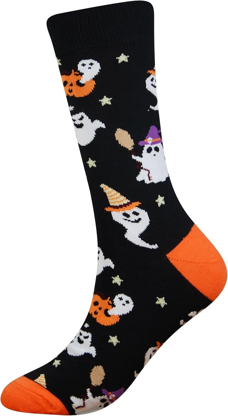 Cansok Men's 2/4 Packs Fun Crazy Novelty Dress Crew Socks - Image 5